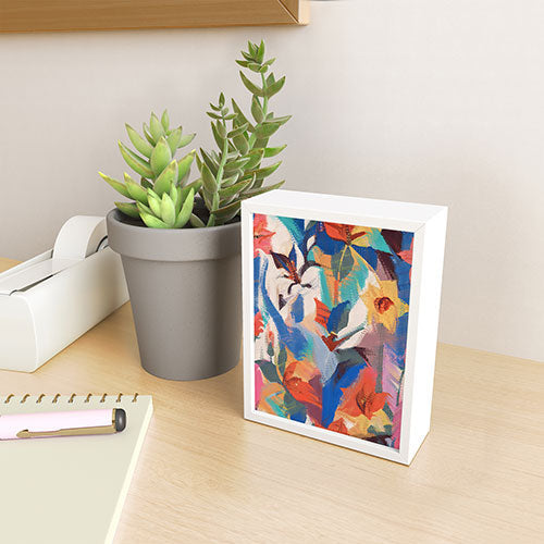 83 Oranges Wild Petals Rhapsody Framed Mini Art Print