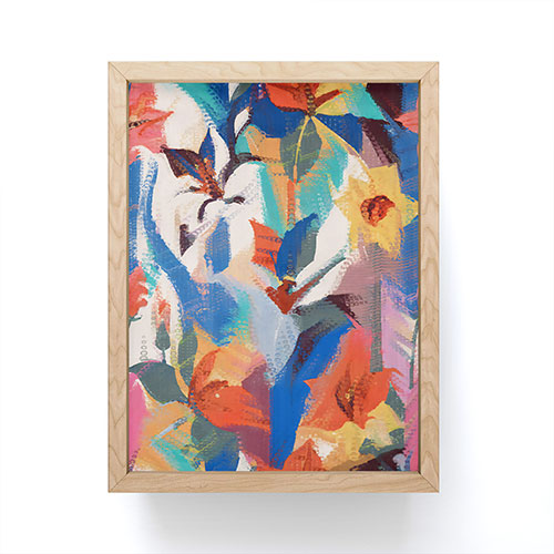 83 Oranges Wild Petals Rhapsody Framed Mini Art Print