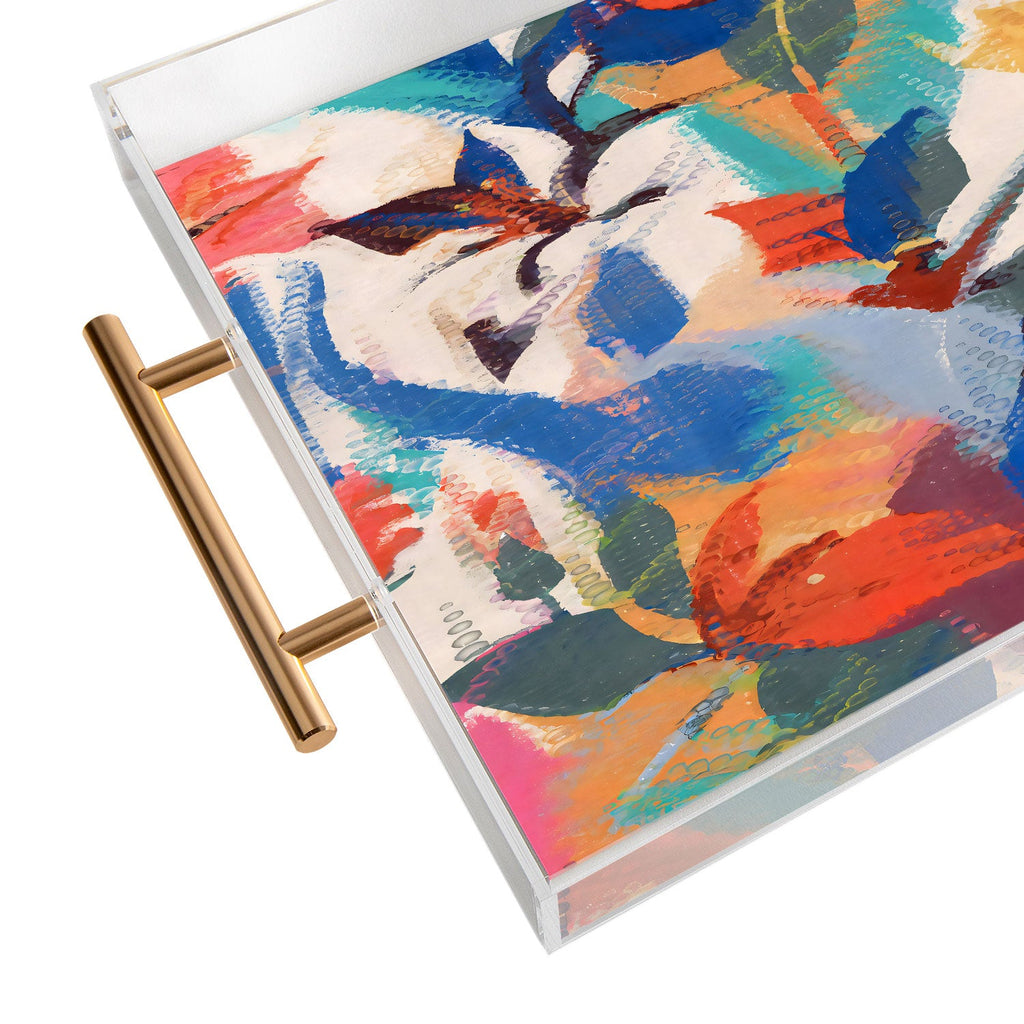 83 Oranges Wild Petals Rhapsody Acrylic Tray