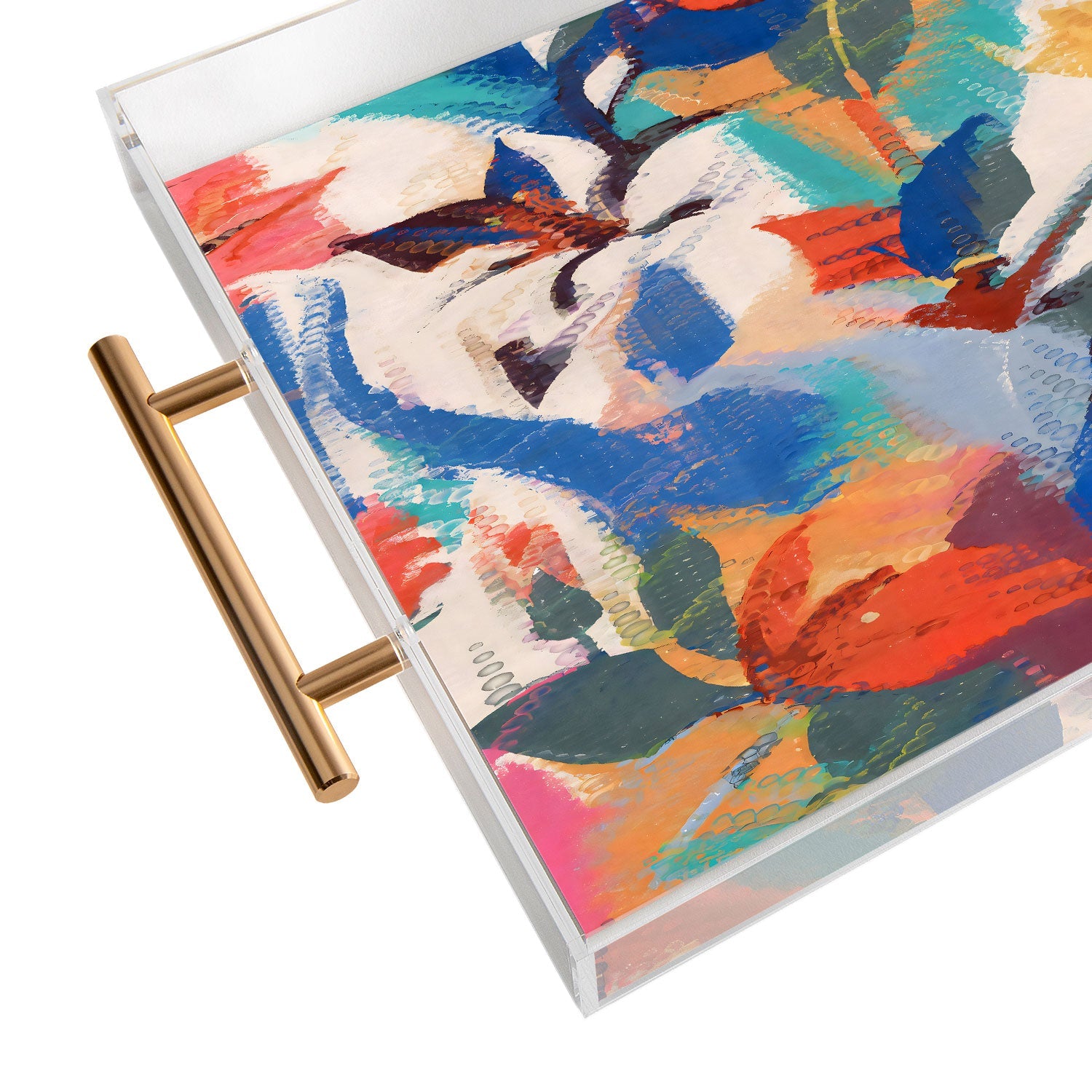83 Oranges Wild Petals Rhapsody Acrylic Tray