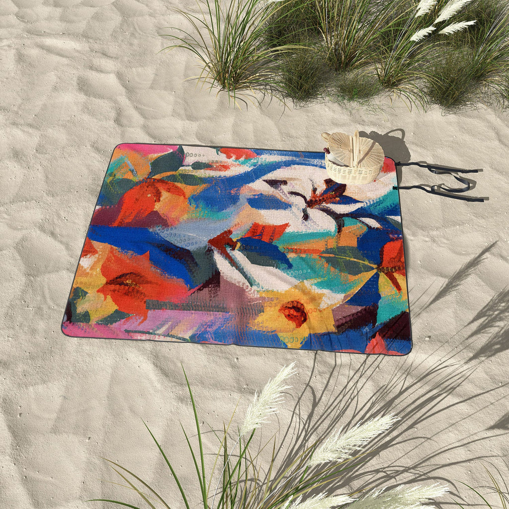 83 Oranges Wild Petals Rhapsody Picnic Blanket
