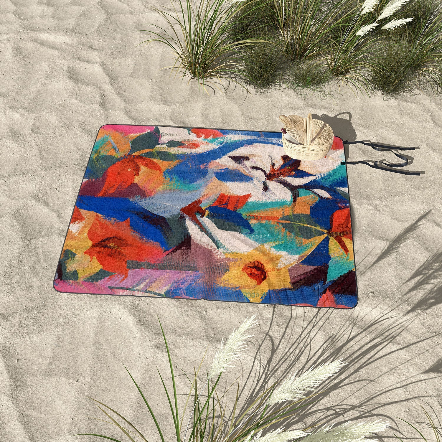 83 Oranges Wild Petals Rhapsody Picnic Blanket