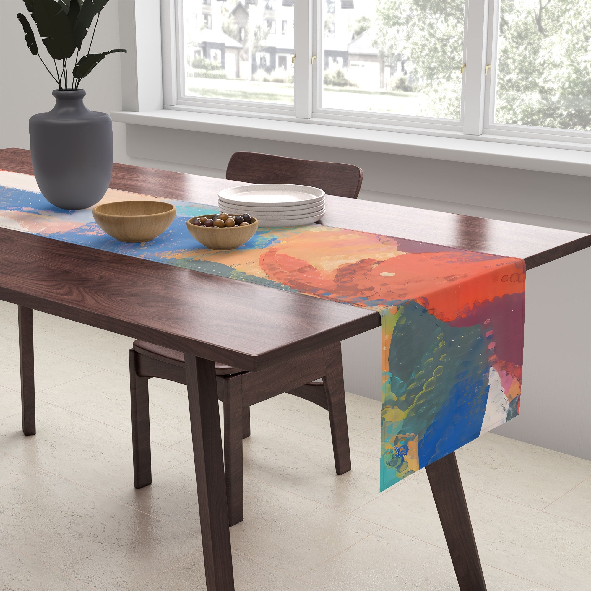 83 Oranges Wild Petals Rhapsody Table Runner