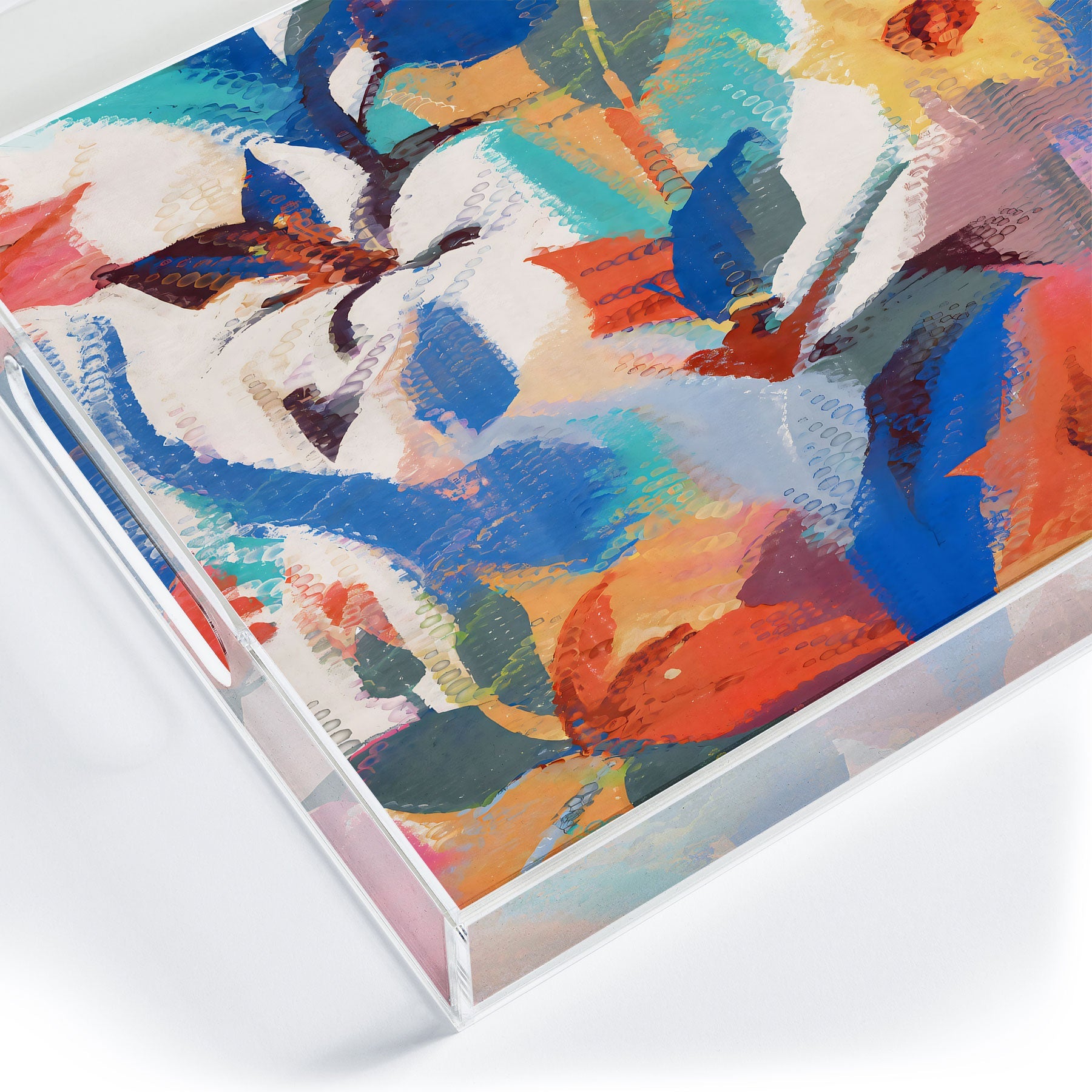 83 Oranges Wild Petals Rhapsody Acrylic Tray