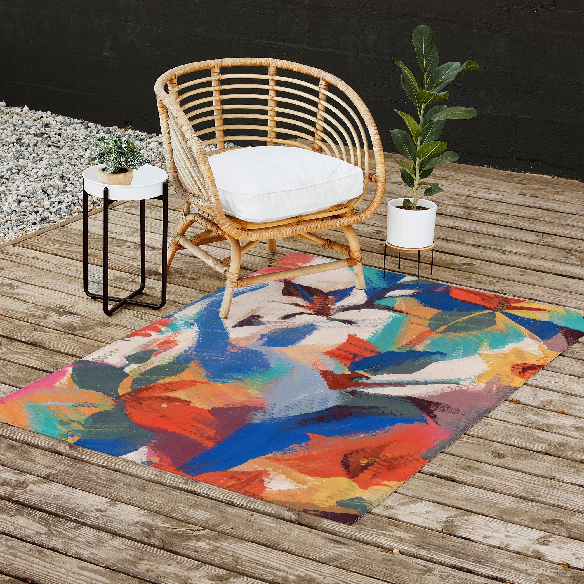 83 Oranges Wild Petals Rhapsody Outdoor Rug