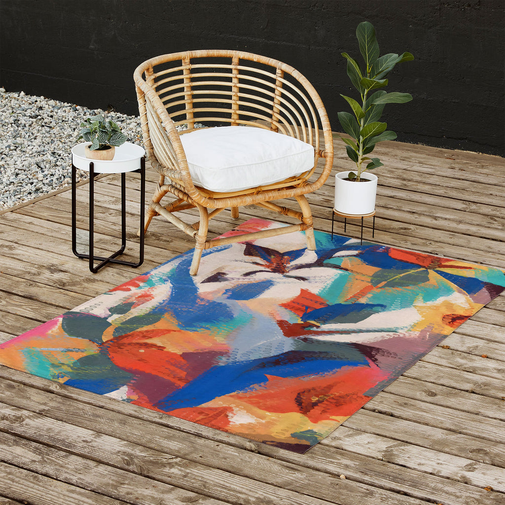 83 Oranges Wild Petals Rhapsody Outdoor Rug