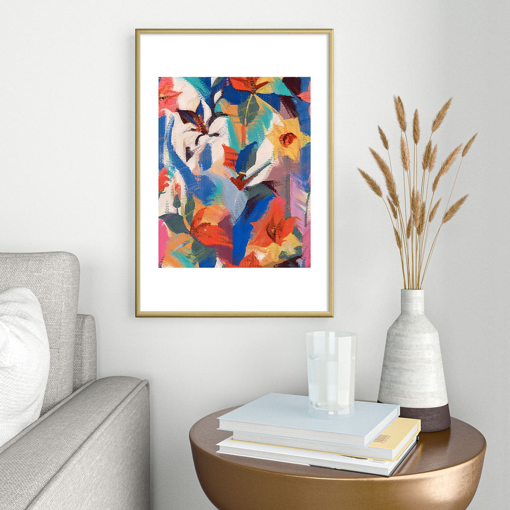 83 Oranges Wild Petals Rhapsody Metal Framed Art Print