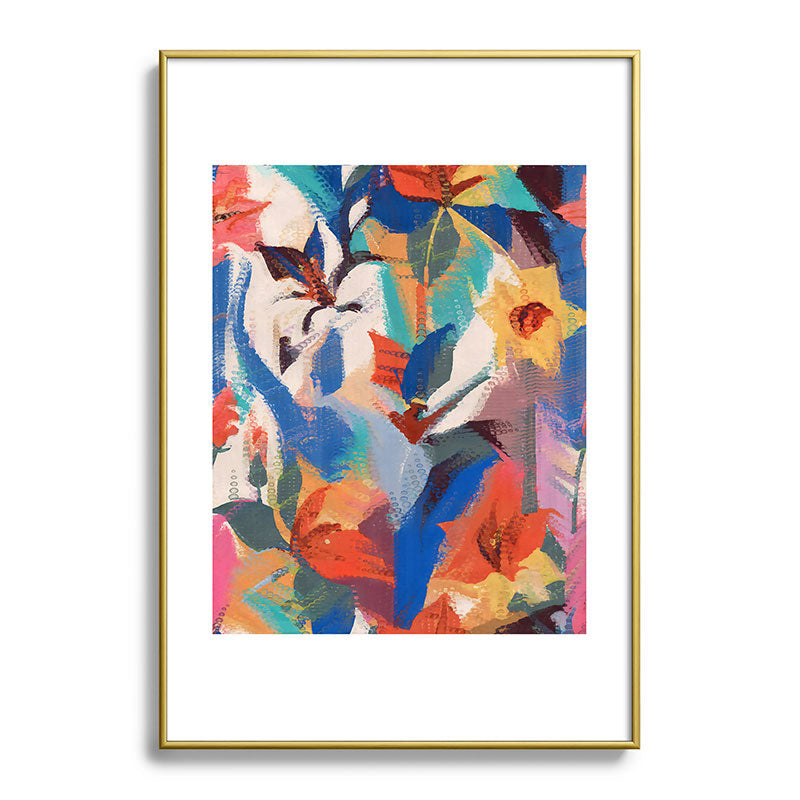 83 Oranges Wild Petals Rhapsody Metal Framed Art Print