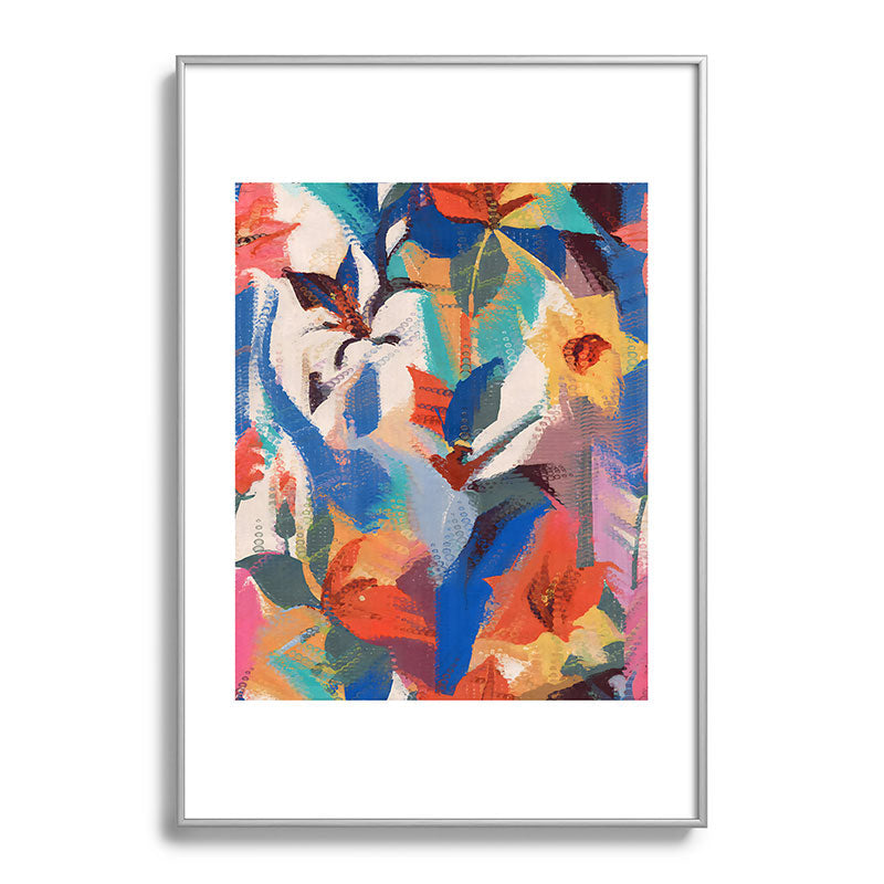 83 Oranges Wild Petals Rhapsody Metal Framed Art Print