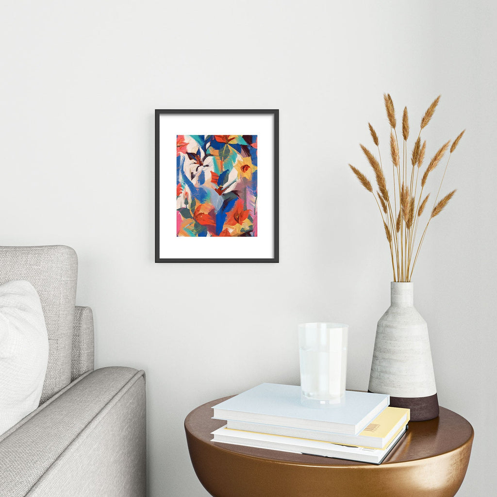 83 Oranges Wild Petals Rhapsody Metal Framed Art Print