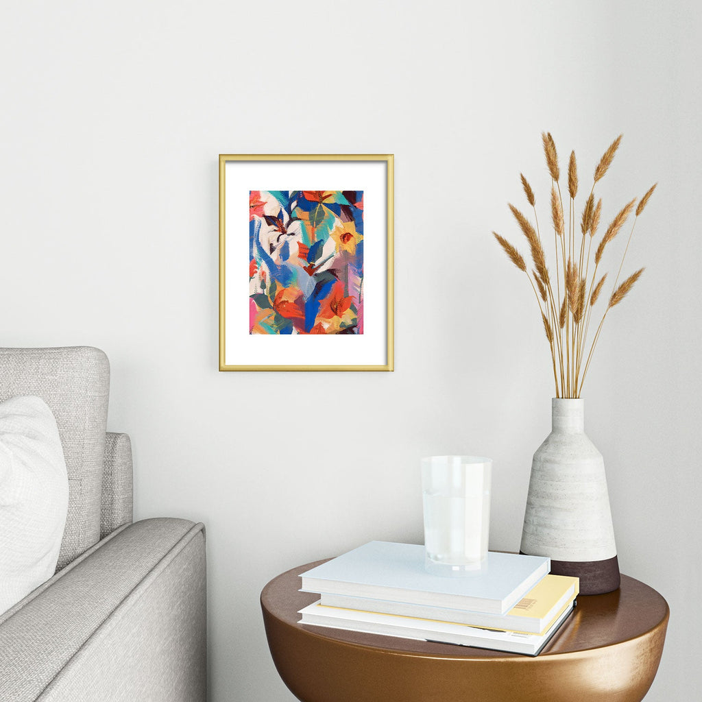 83 Oranges Wild Petals Rhapsody Metal Framed Art Print