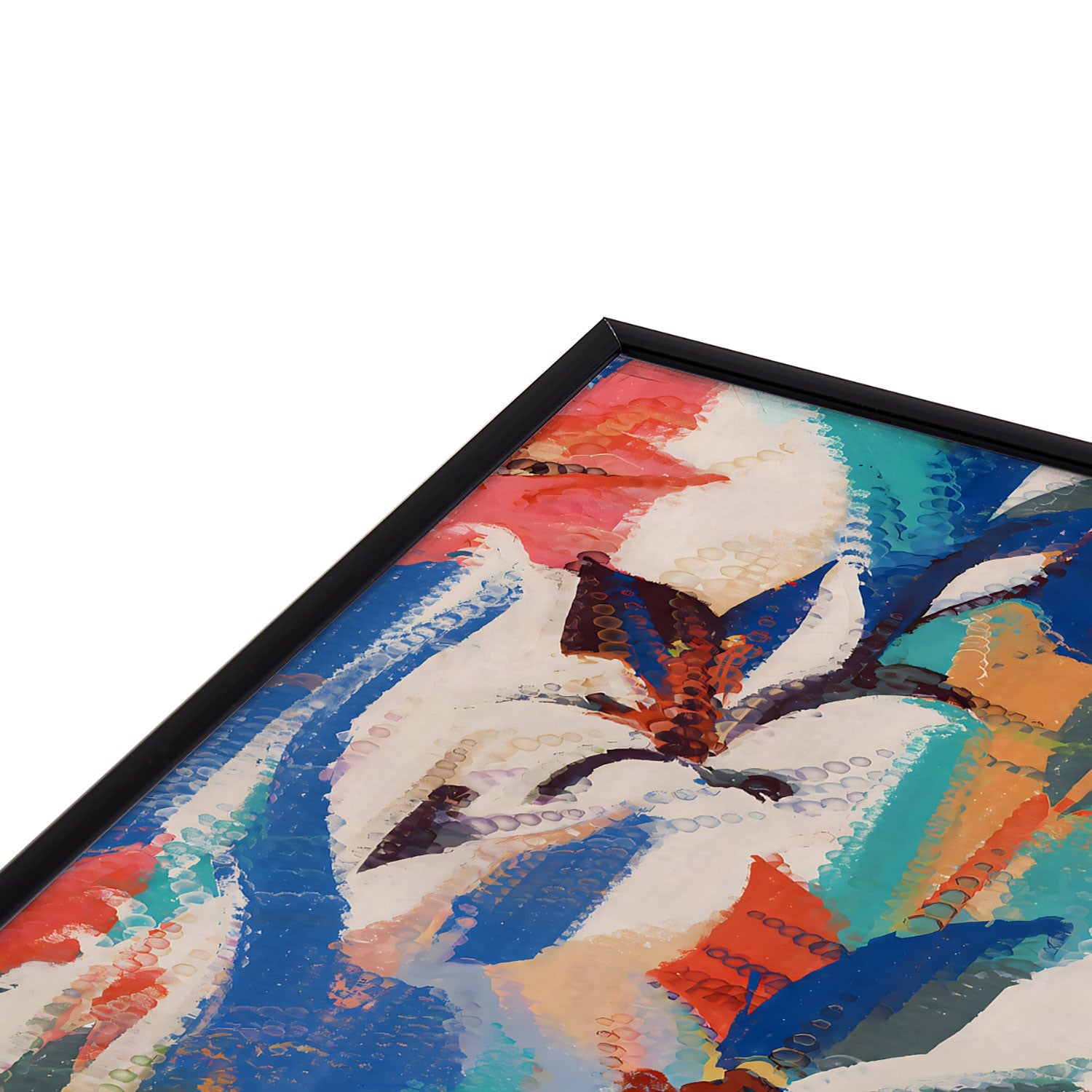 83 Oranges Wild Petals Rhapsody Square Metal Framed Art Print