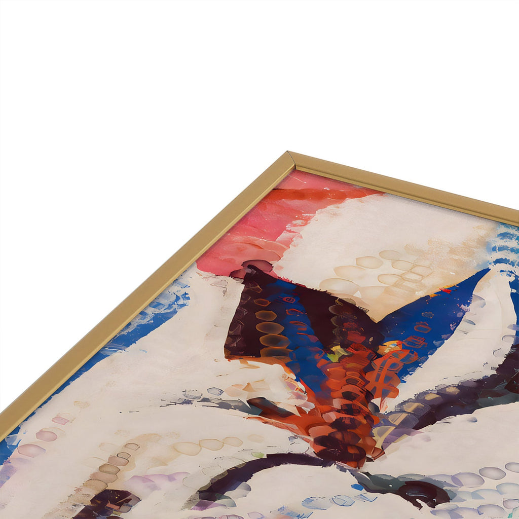 83 Oranges Wild Petals Rhapsody Square Metal Framed Art Print