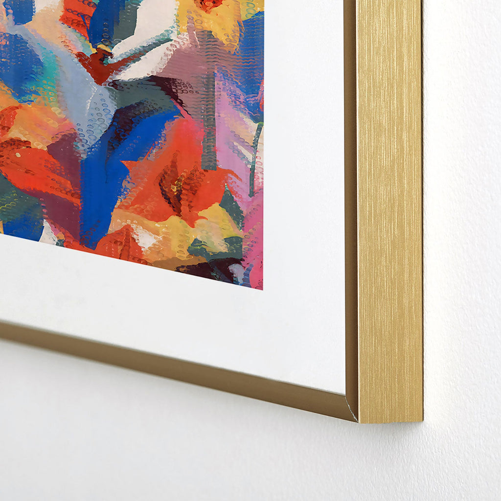 83 Oranges Wild Petals Rhapsody Metal Framed Art Print