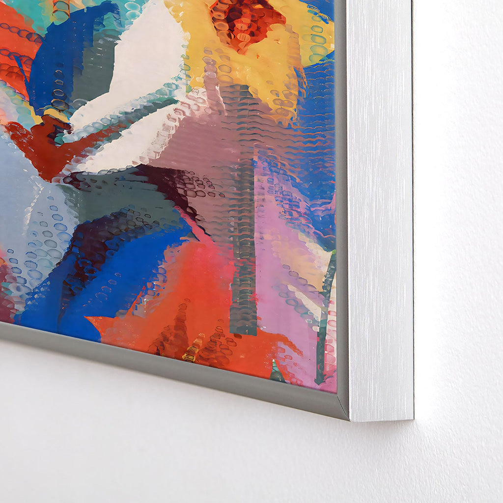 83 Oranges Wild Petals Rhapsody Square Metal Framed Art Print