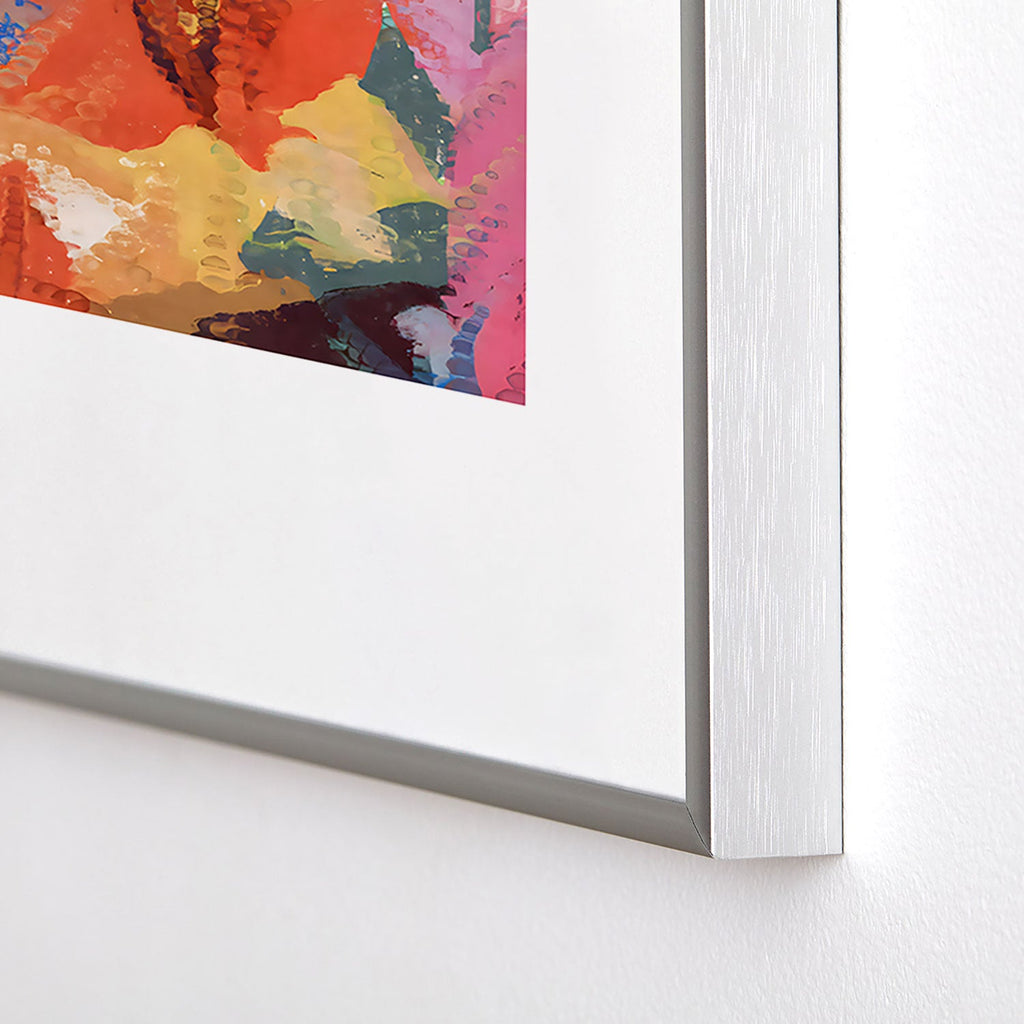83 Oranges Wild Petals Rhapsody Metal Framed Art Print