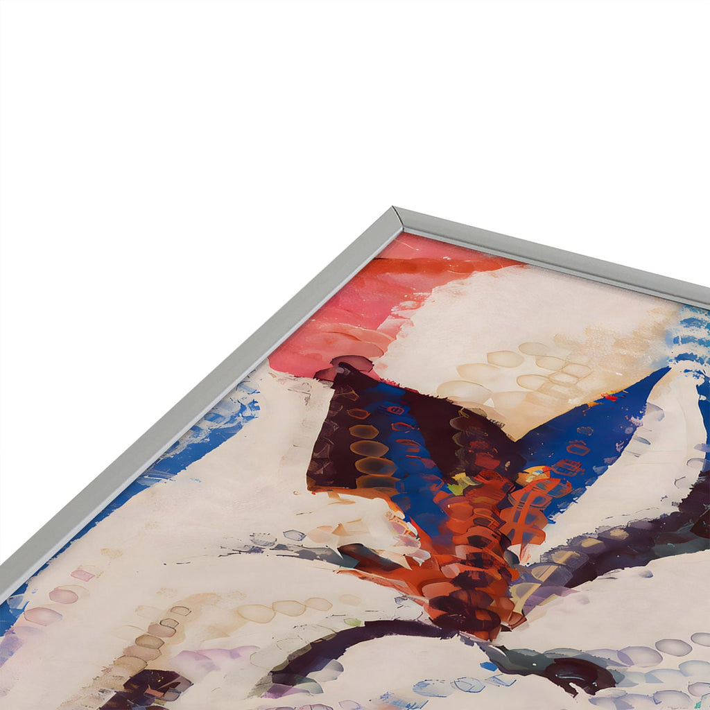 83 Oranges Wild Petals Rhapsody Square Metal Framed Art Print