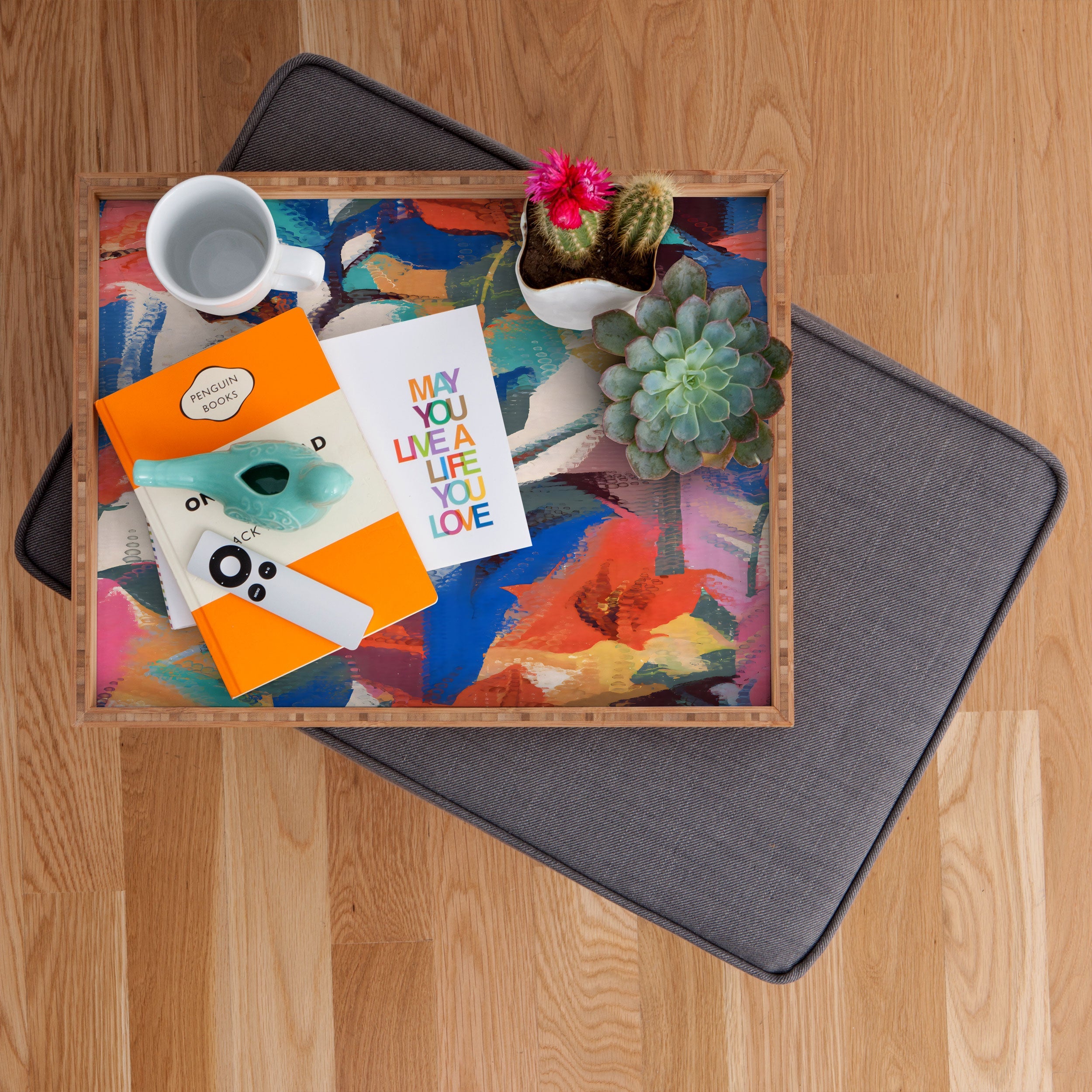 83 Oranges Wild Petals Rhapsody Rectangular Tray