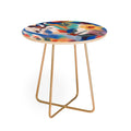 83 Oranges Wild Petals Rhapsody Round Side Table