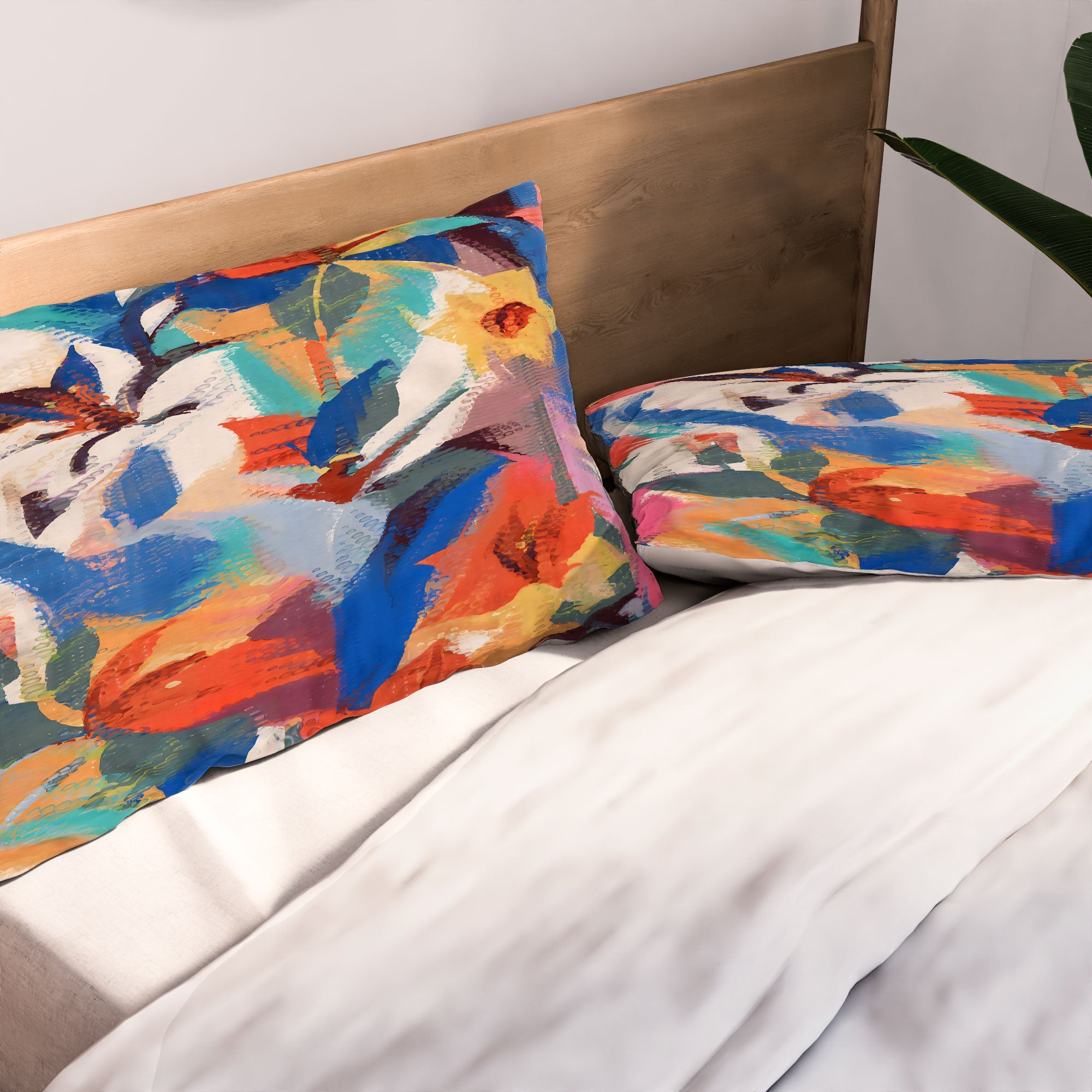 83 Oranges Wild Petals Rhapsody Pillow Shams
