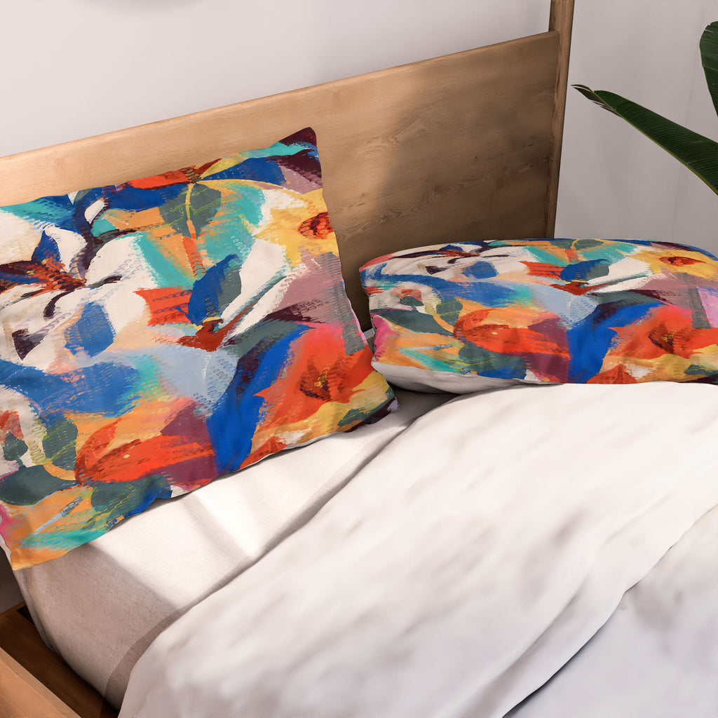 83 Oranges Wild Petals Rhapsody Pillow Shams