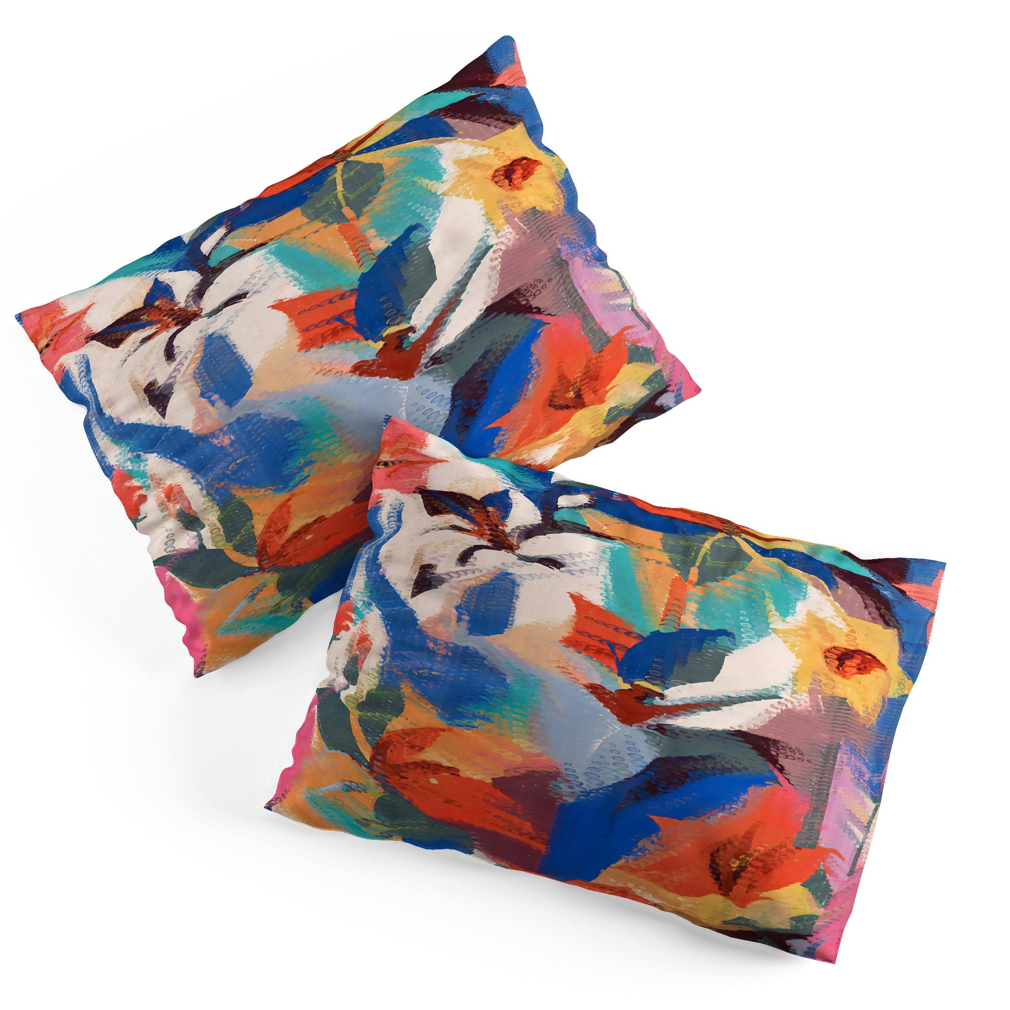 83 Oranges Wild Petals Rhapsody Pillow Shams