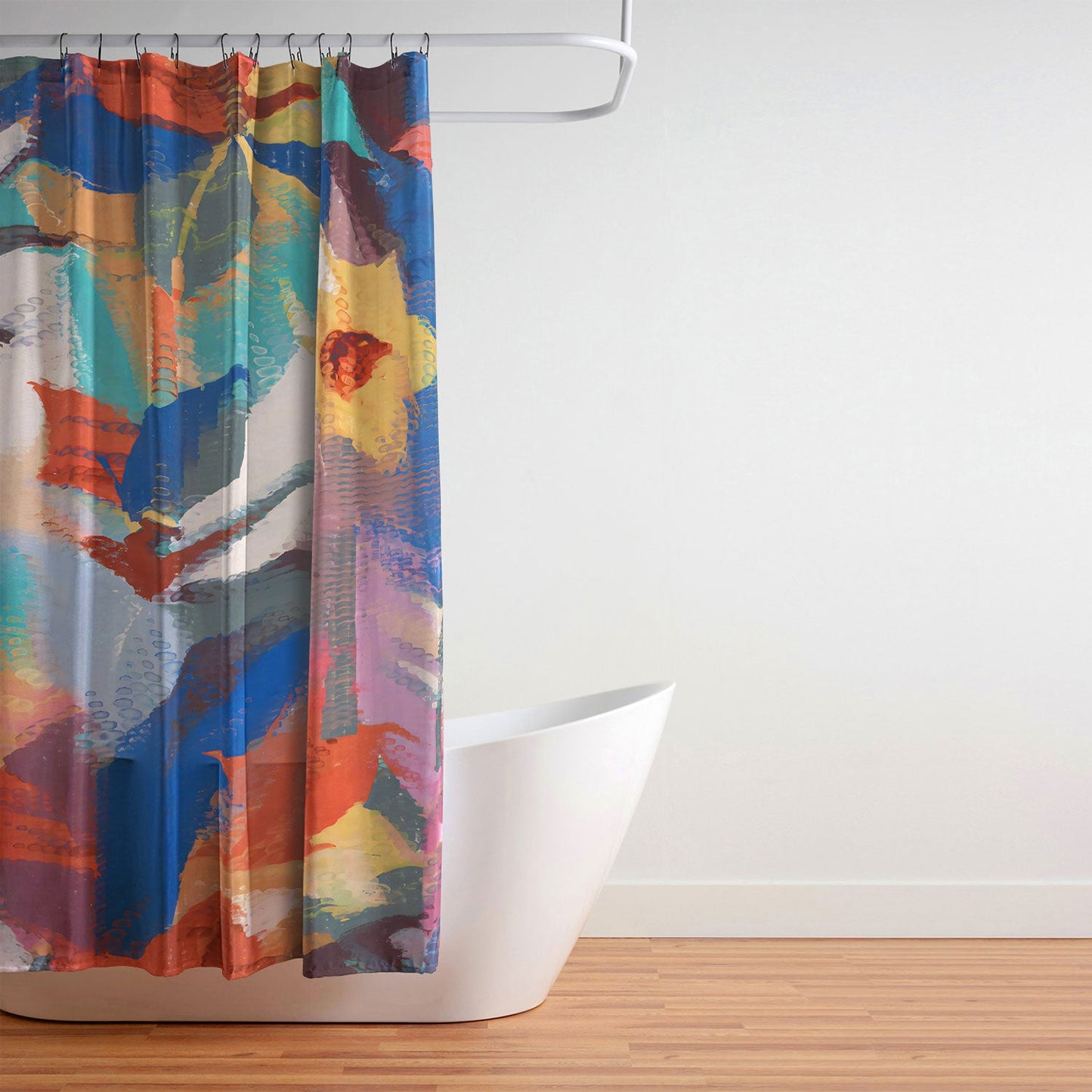 83 Oranges Wild Petals Rhapsody Shower Curtain