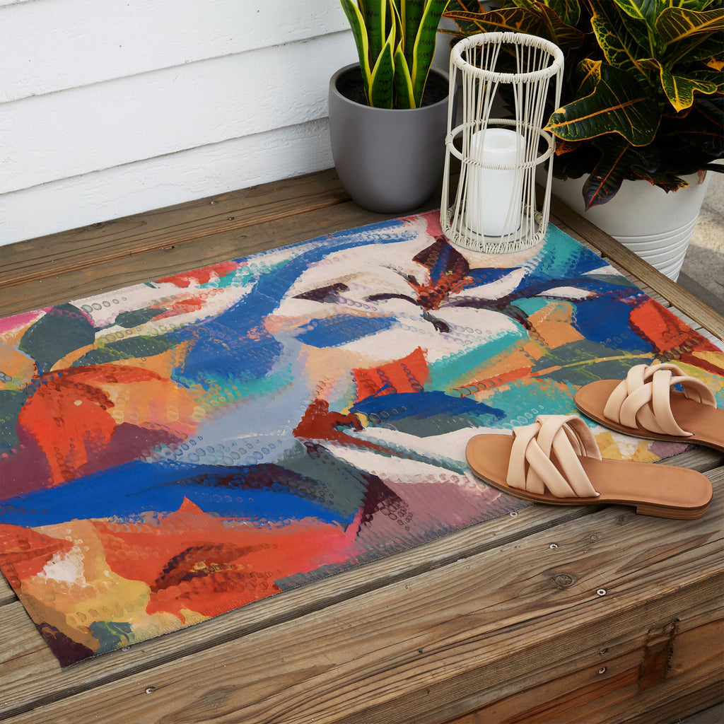 83 Oranges Wild Petals Rhapsody Outdoor Rug