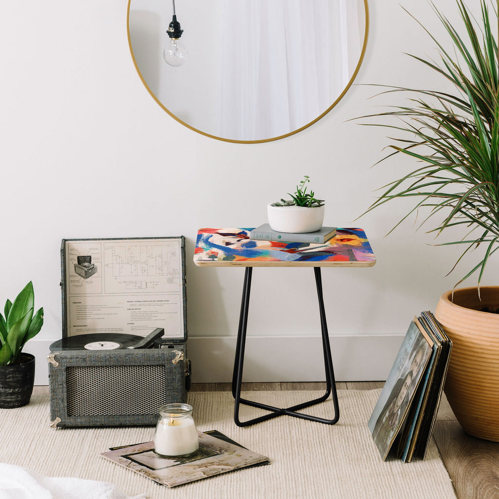 83 Oranges Wild Petals Rhapsody Side Table