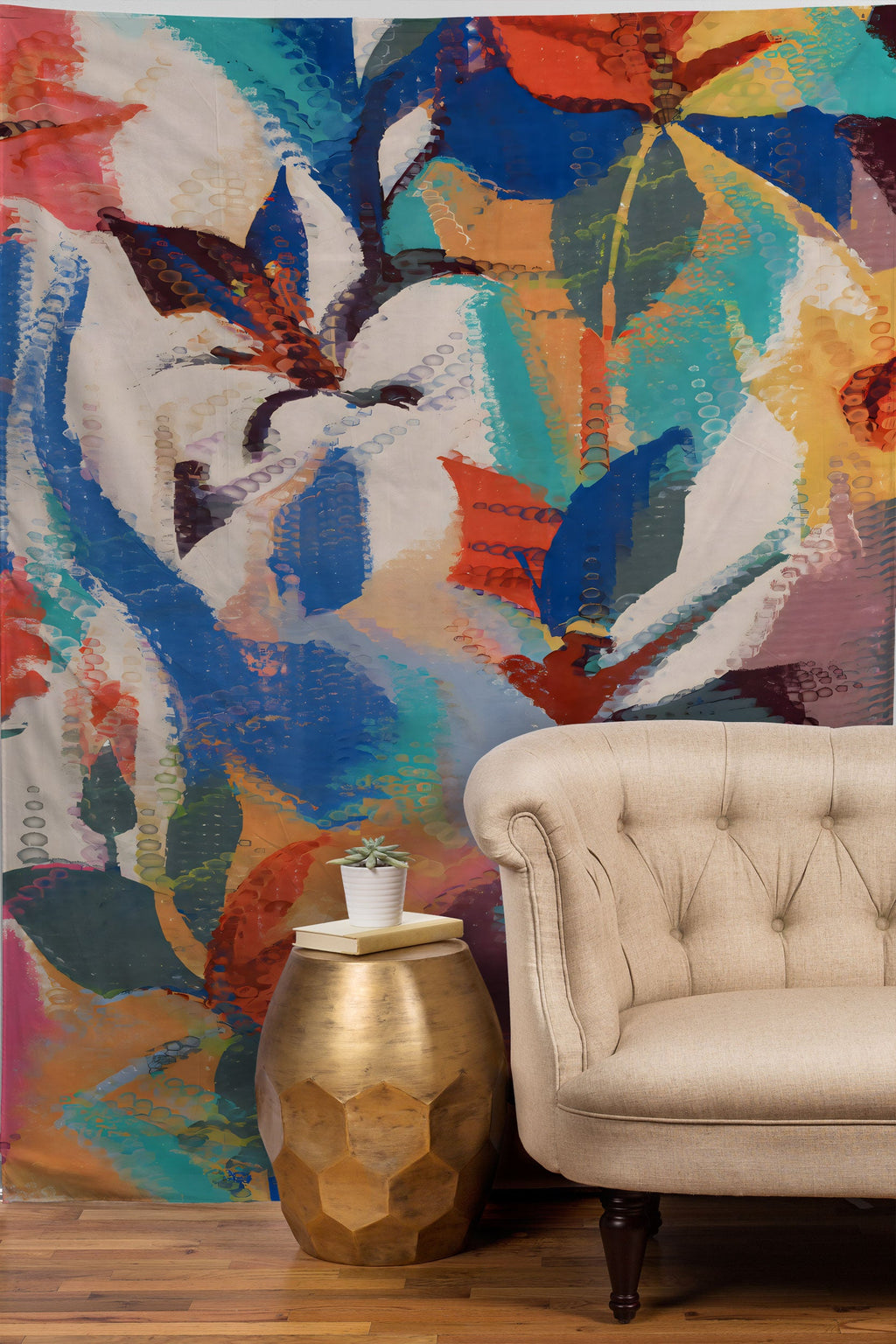 83 Oranges Wild Petals Rhapsody Tapestry