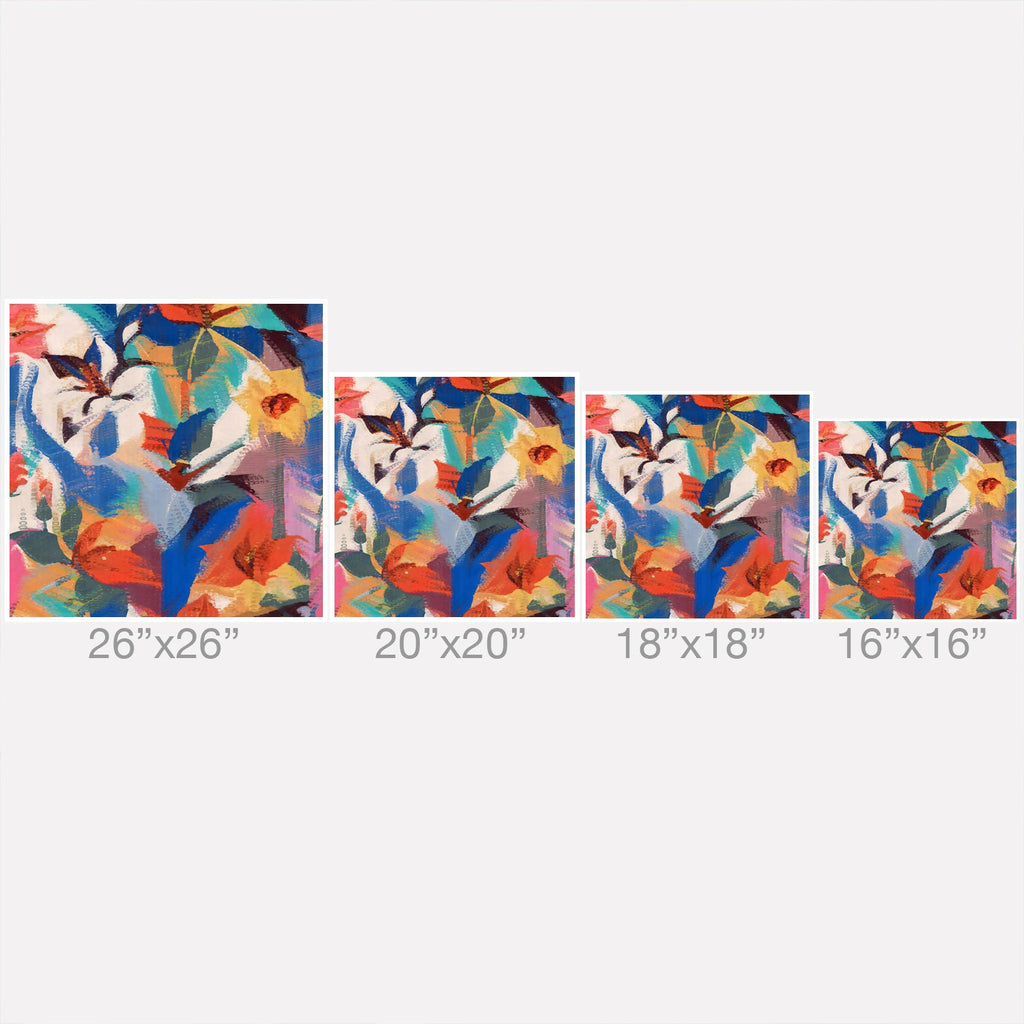 83 Oranges Wild Petals Rhapsody Outdoor Throw Pillow