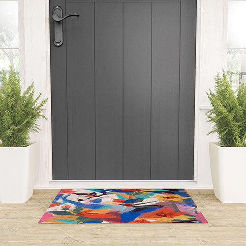 83 Oranges Wild Petals Rhapsody Welcome Mat