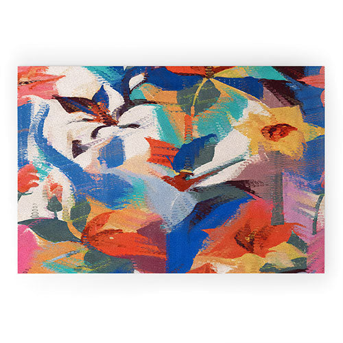 83 Oranges Wild Petals Rhapsody Welcome Mat