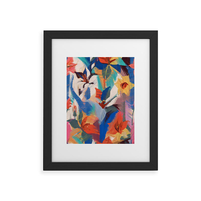 83 Oranges Wild Petals Rhapsody Framed Art Print