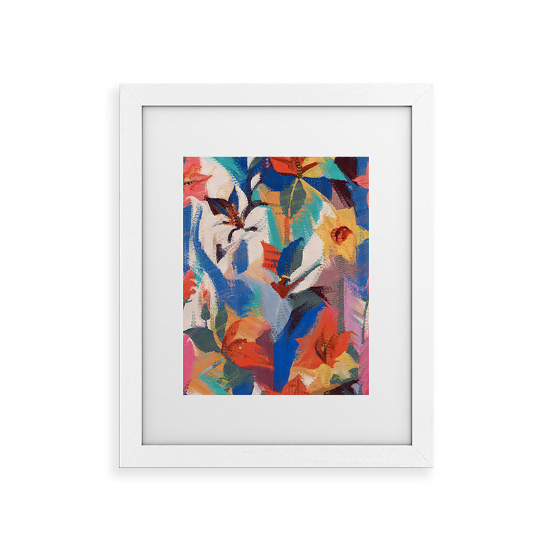 83 Oranges Wild Petals Rhapsody Framed Art Print