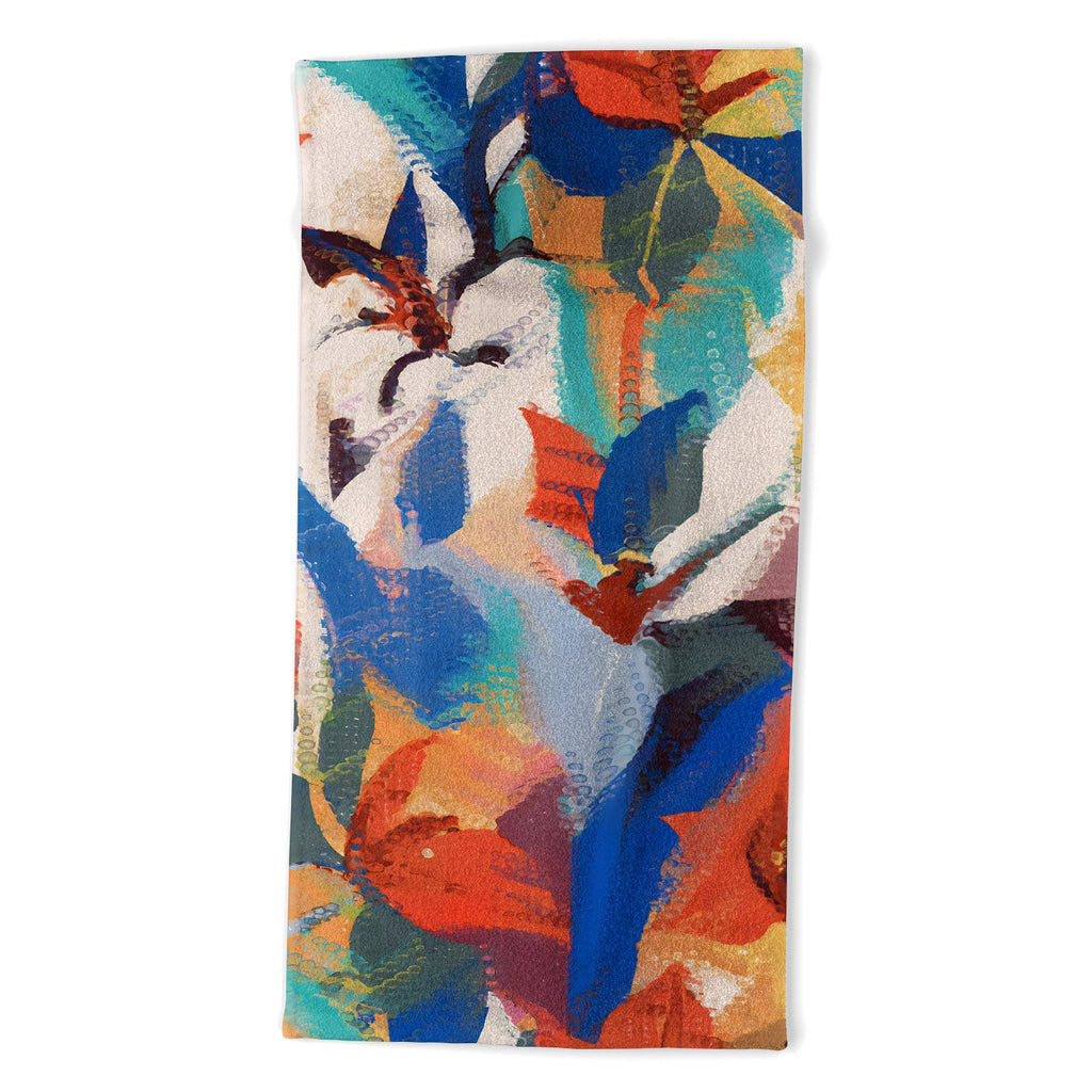 83 Oranges Wild Petals Rhapsody Beach Towel