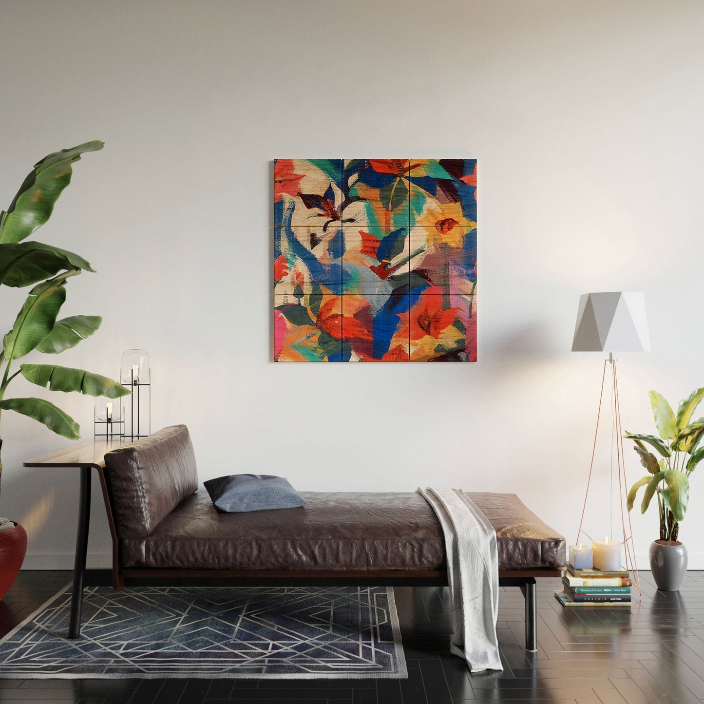 83 Oranges Wild Petals Rhapsody Wood Wall Mural
