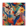 83 Oranges Wild Petals Rhapsody Wood Wall Mural