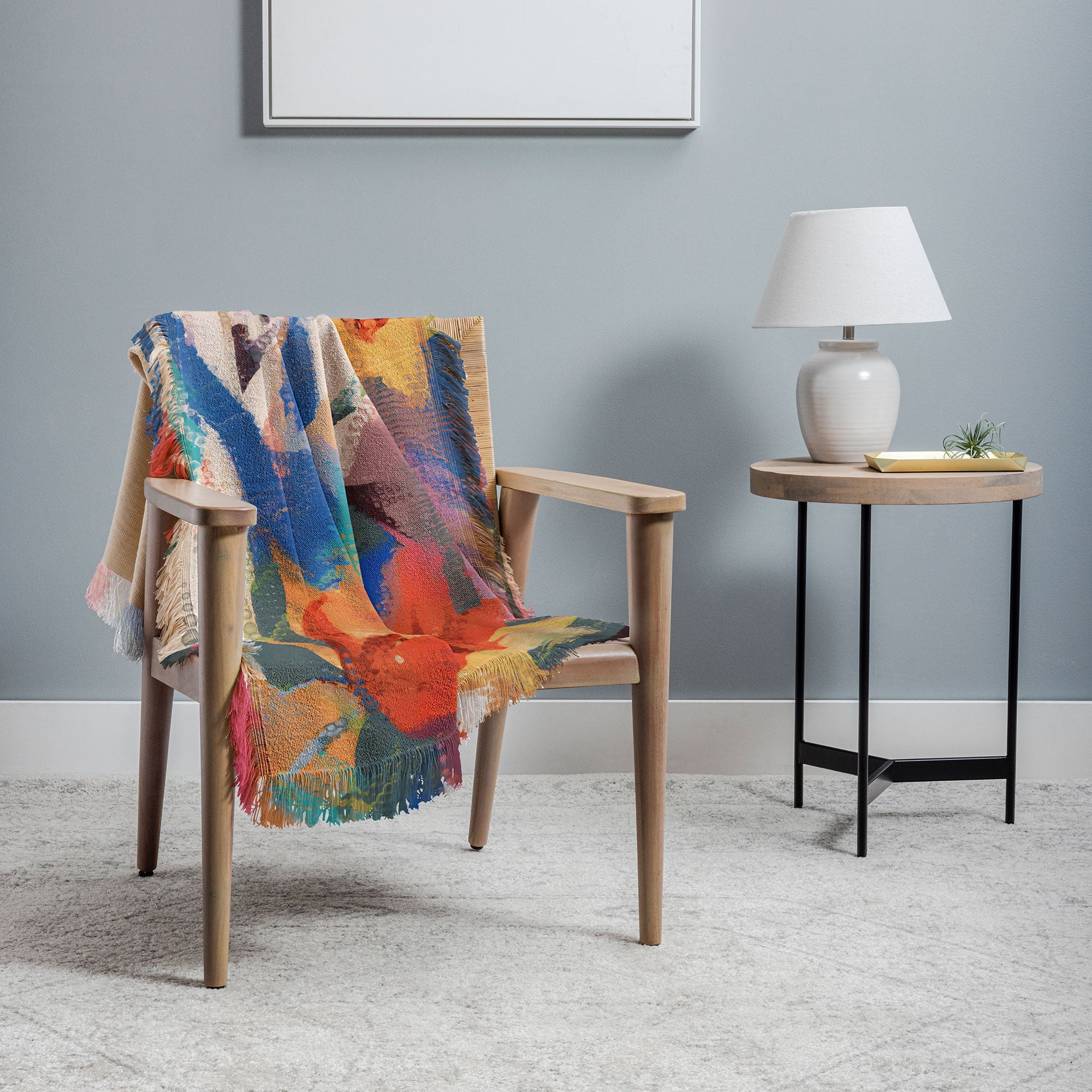 83 Oranges Wild Petals Rhapsody Throw Blanket
