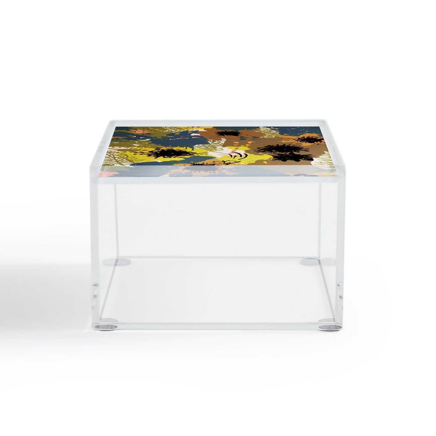 83 Oranges Yellow Ochre Florals Acrylic Box