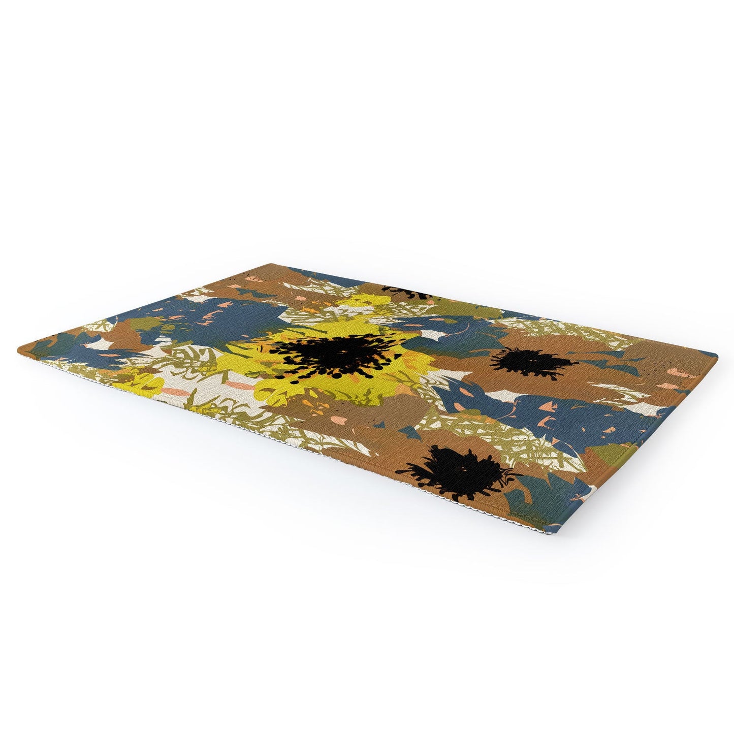 83 Oranges Yellow Ochre Florals Area Rug