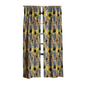 83 Oranges Yellow Ochre Florals Blackout Window Curtain