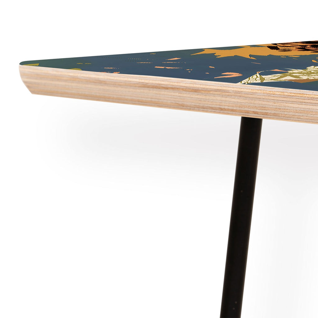 83 Oranges Yellow Ochre Florals Coffee Table