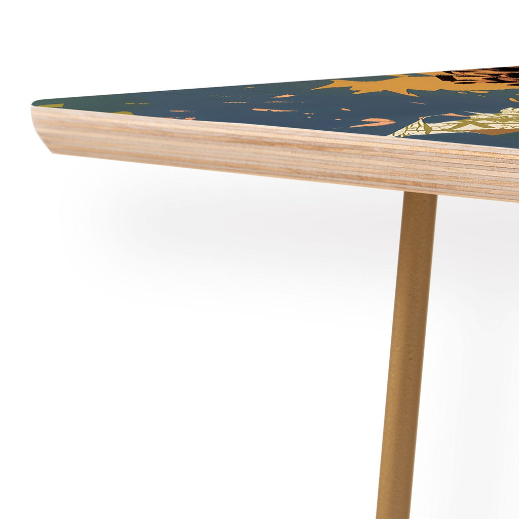 83 Oranges Yellow Ochre Florals Coffee Table