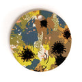 83 Oranges Yellow Ochre Florals Cutting Board Round