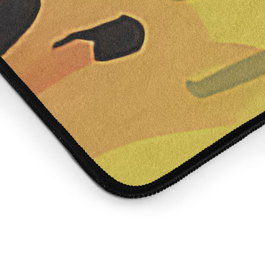 83 Oranges Yellow Ochre Florals Desk Mat