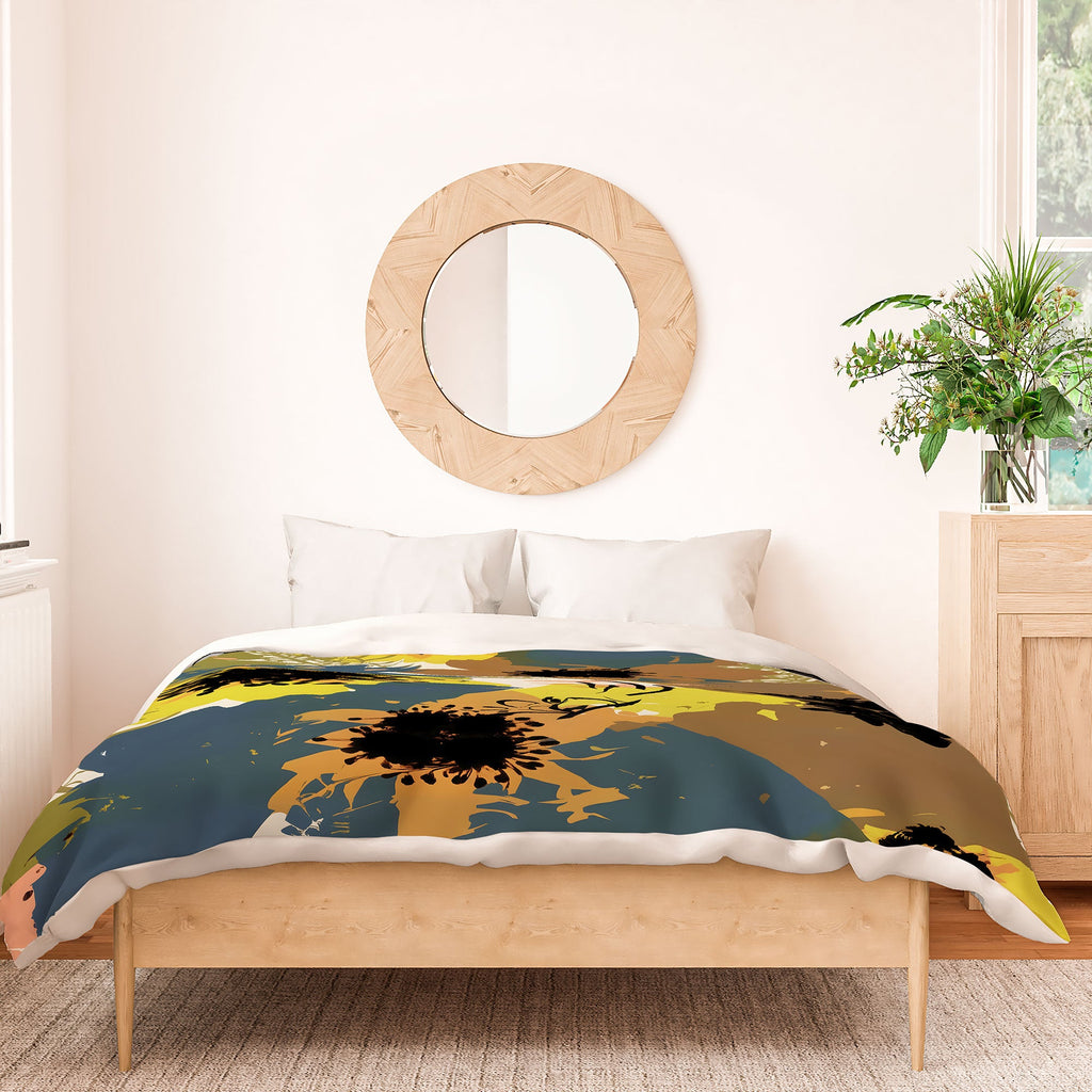 83 Oranges Yellow Ochre Florals Duvet Cover