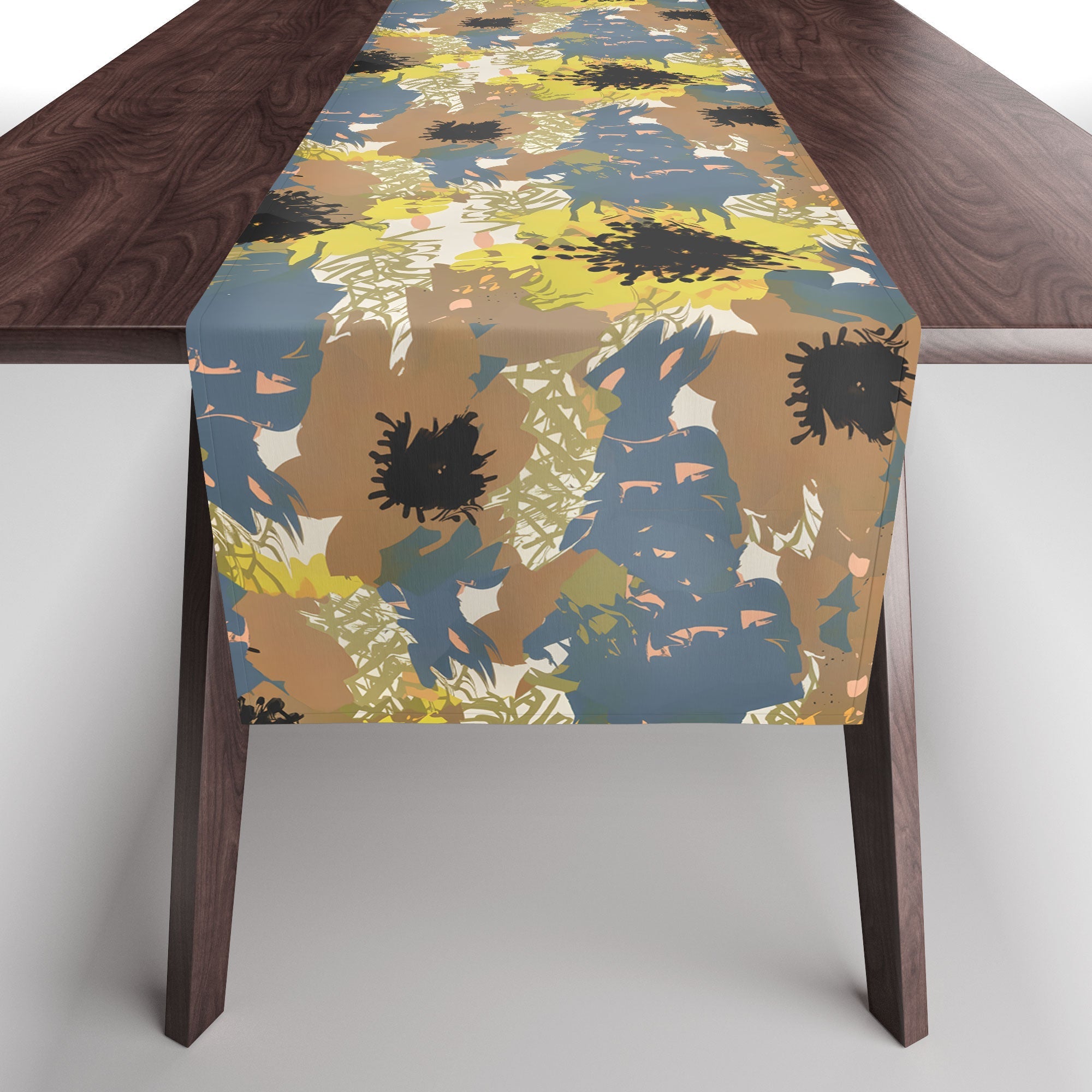 83 Oranges Yellow Ochre Florals Table Runner