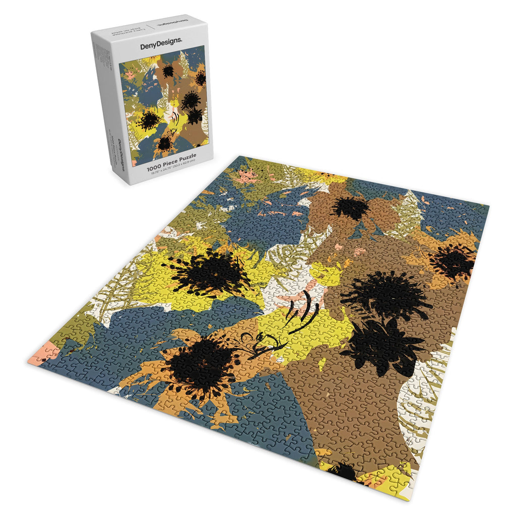 83 Oranges Yellow Ochre Florals Puzzle