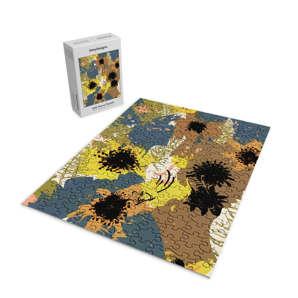 83 Oranges Yellow Ochre Florals Puzzle